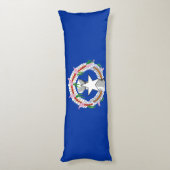 vlag van de Noordelijke Marianen Lichaamskussen (Achterkant (Verticaal))
