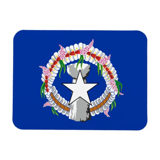 Vlag van de Noordelijke Marianen Magneet (Horizontaal)