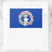 vlag van de Noordelijke Marianen Rechthoekige Sticker (Tas)