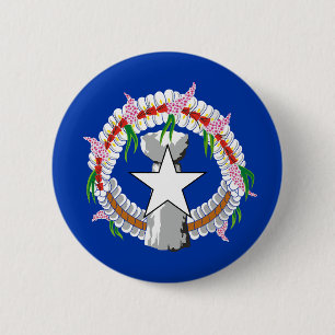 vlag van de Noordelijke Marianen Ronde Button 5,7 Cm