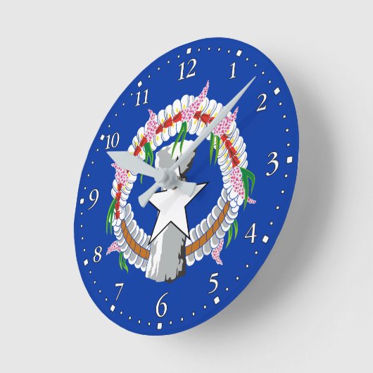 vlag van de Noordelijke Marianen Ronde Klok (Hoek)