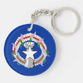 vlag van de Noordelijke Marianen Sleutelhanger (Achterkant)