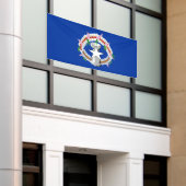 vlag van de Noordelijke Marianen Spandoek (Buitenkant Gebouw)