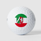 Vlag van de Noordrijn-Westfalen Golf Balls Golfballen (Voorkant)