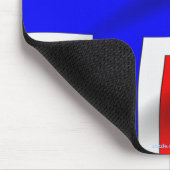 Vlag van de Noorse patriottische wereldvlag Mousep Muismat (Hoek)