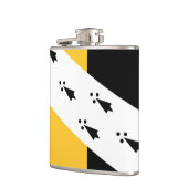 Vlag van de Norfolk Hip Flask Heupfles (Links)