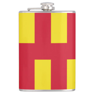 Vlag van de Northumberland Flask Heupfles