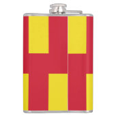 Vlag van de Northumberland Flask Heupfles (Achterkant)