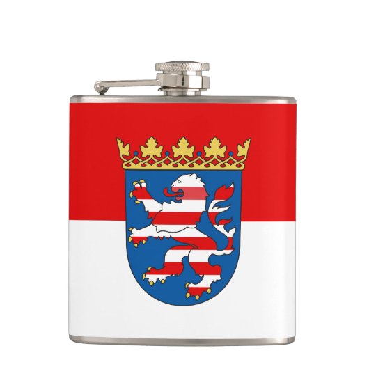 Vlag van de NRW-kolf Heupfles (Voorkant)