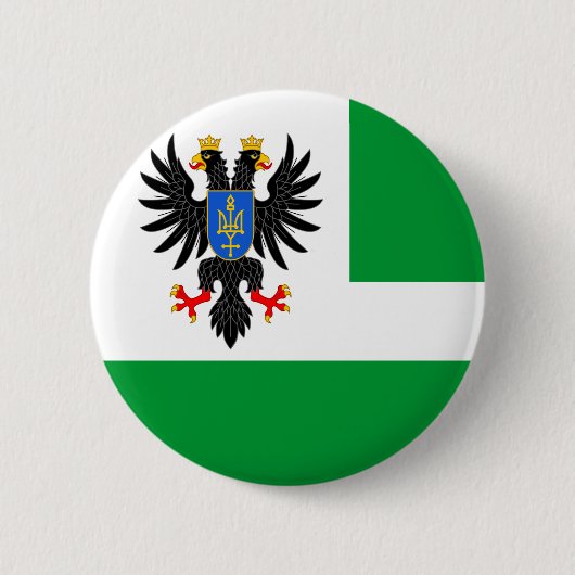 Vlag van de oblast Chernihiv Ronde Button 5,7 Cm (Voorkant)