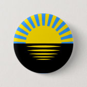 Vlag van de oblast Donetsk Ronde Button 5,7 Cm (Voorkant)
