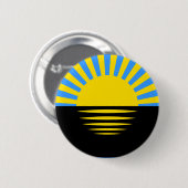 Vlag van de oblast Donetsk Ronde Button 5,7 Cm (Voorkant /achterkant)
