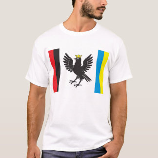 Vlag van de oblast Ivano-Frankivsk, Oekraïne T-shirt