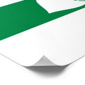 Vlag van de oblast Kurgan Poster (Hoek)