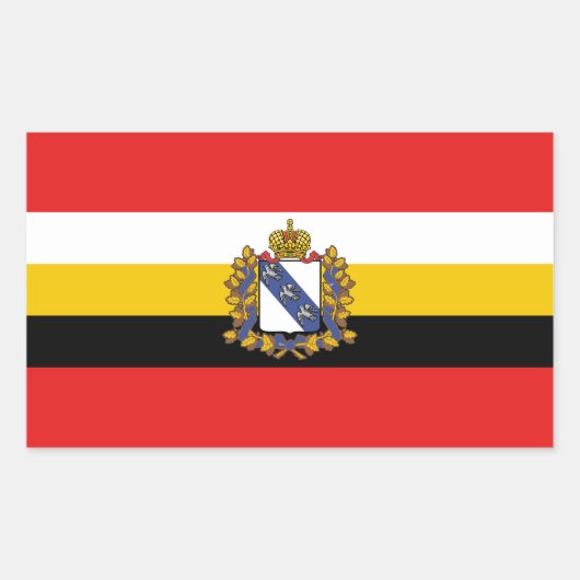 Vlag van de oblast Kursk Rechthoekige sticker (Voorkant)