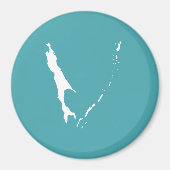 Vlag van de oblast Sakhalin Magneet (Voorkant)