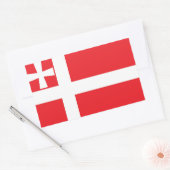 Vlag van de oblast Volyn, Oekraïne Rechthoekige Sticker (Envelop)