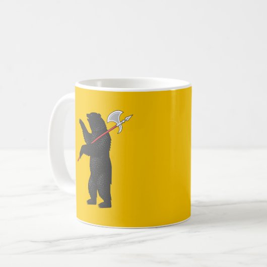 Vlag van de oblast Yaroslavl Koffiemok (Voorkant links)