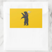 Vlag van de oblast Yaroslavl Rechthoekige Sticker (Tas)