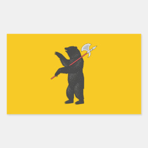 Vlag van de oblast Yaroslavl Rechthoekige Sticker