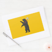 Vlag van de oblast Yaroslavl Rechthoekige Sticker (Envelop)