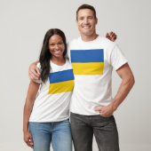 Vlag van de Oekraïense Button T-Shirt (Unisex)