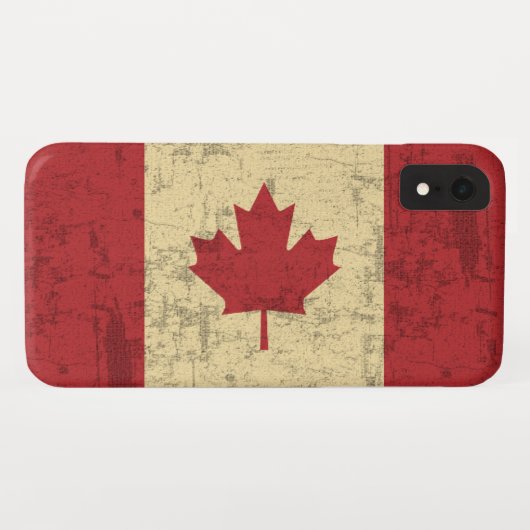 Vlag van de  onderdruk van Canada Case-Mate iPhone Case (Achterkant (horizontaal))