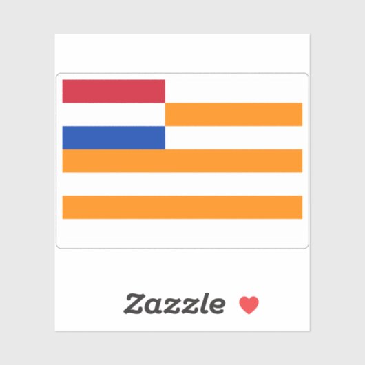 Vlag van de Oranje Vrijstaat, Afrika Sticker (Vel)