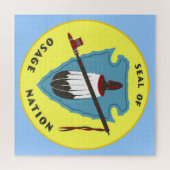 Vlag van de Osage Nation  Legpuzzel (Horizontaal)