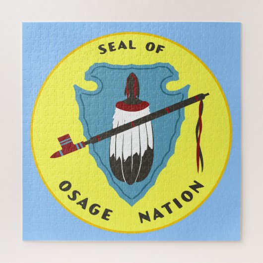Vlag van de Osage Nation  Legpuzzel (Verticaal)