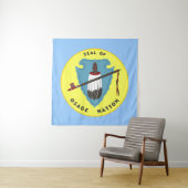 Vlag van de Osage Nation Wandkleed (In situ)