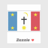 Vlag van de Pascua Yaqui stam van Arizona Sticker (Vel)