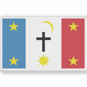 Vlag van de Pascua Yaqui stam van Arizona Sticker
