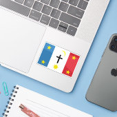 Vlag van de Pascua Yaqui stam van Arizona Sticker (Laptop met iPhone)
