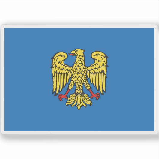 Vlag van de patriarchale staat Friuli (1077-1420) Sticker (Voorkant)