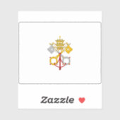 Vlag van de Pauselijke Staten (1803-1825) Sticker (Vel)