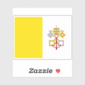 Vlag van de Pauselijke Staten (1825-1870) Sticker (Vel)