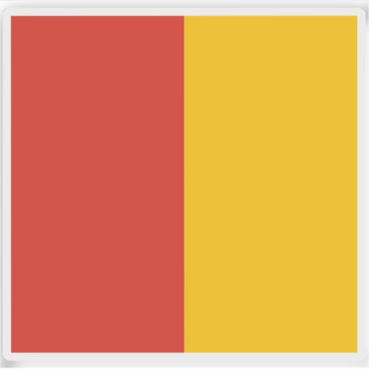 Vlag van de Pauselijke Staten (vóór 1808) Sticker (Voorkant)