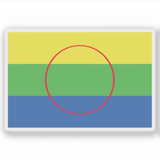 Vlag van de Peguis First Nation, Canada Sticker (Voorkant)