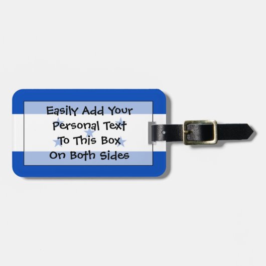 Vlag van de persoonlijke ID van Honduras Bagagelabel (Voorkant horizontaal)