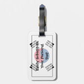 Vlag van de Persoonsgegevens van Zuid-Korea Bagagelabel (Achterkant verticaal)