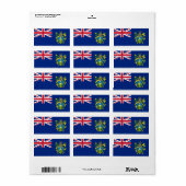 Vlag van de Pitcairn-eilanden  Labels (Full Sheet)