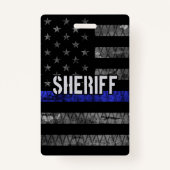 Vlag van de politie van de sheriff badge (Achterkant)