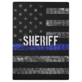 Vlag van de politie van de sheriff klembord (Achterkant)