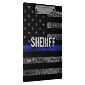 Vlag van de politie van de sheriff klembord (Rechts)