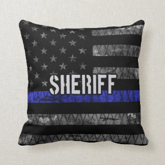 Vlag van de politie van de sheriff kussen