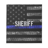 Vlag van de politie van de sheriff notitieblok (Voorkant)