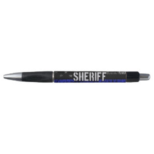 Vlag van de politie van de sheriff pen