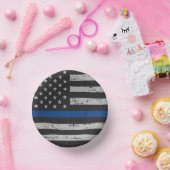  vlag van de politiepartij Thin Blue Line Papieren Kommen (Feest)