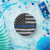  vlag van de politiepartij Thin Blue Line Papieren Kommen (Feest)